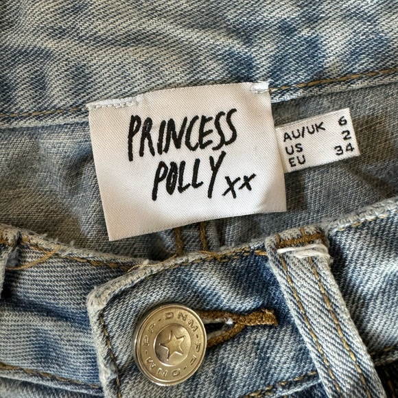 Princess Polly light blue denim jeans - size 2 - Picture 4 of 4